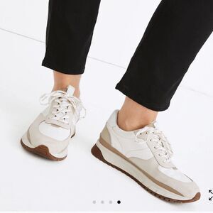 Madewell Women's Sneakers in White, Beige, Pink & Mint